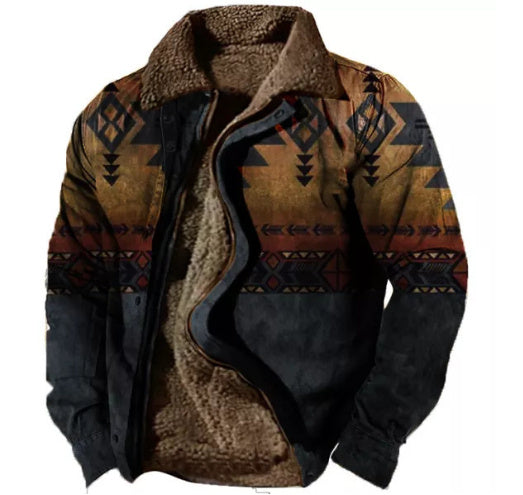 Thickened Side Seam Pocket Casual Zipper Loose Wolf Cotton Jacket - ARCHSHOPE