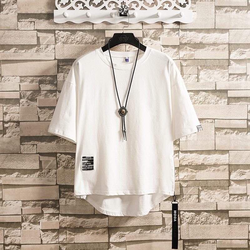 Men's summer wide zipper T-shirt - ARCHSHOPE