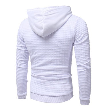 fo Square Pattern Quilted Classic Men's Casual Hoodies Men - ARCHSHOPE
