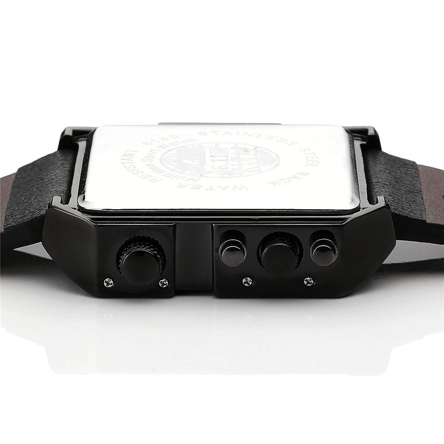611 date 8145 countdown waterproof backlight luminous double display electronic watch - ARCHSHOPE