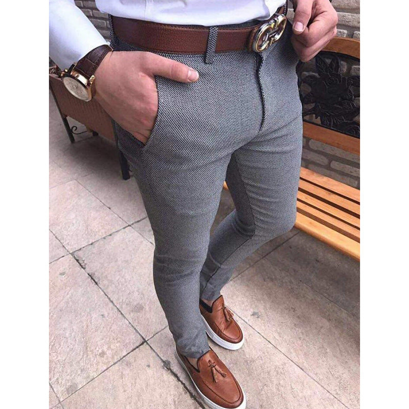 Fit Casual Trousers Men's Suit Pants Trend