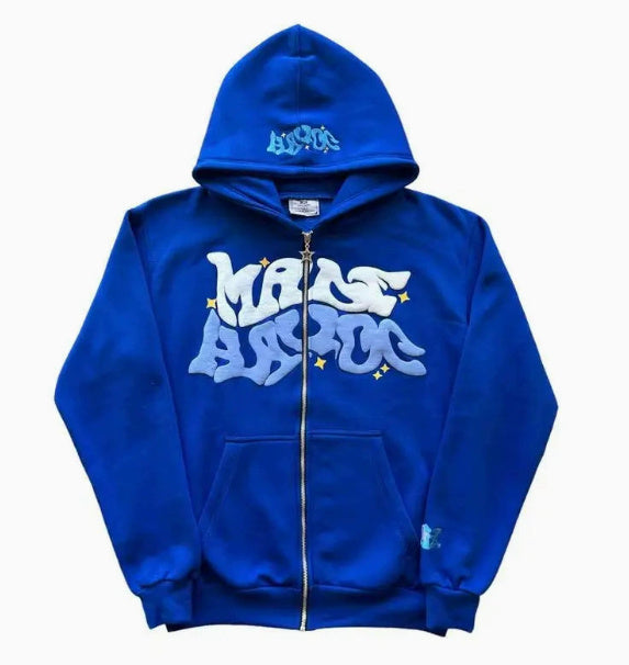 Cartoon Camouflage Printing Stitching Cardigan Zipper Hoodie Teenagers Casual Sweatshirt - ARCHSHOPE