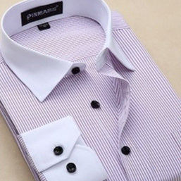 Chemises à manches longues pour hommes, grandes tailles