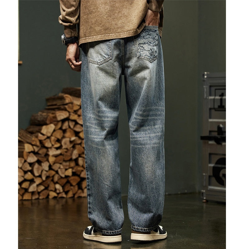 Men's Loose Straight Cargo Pants