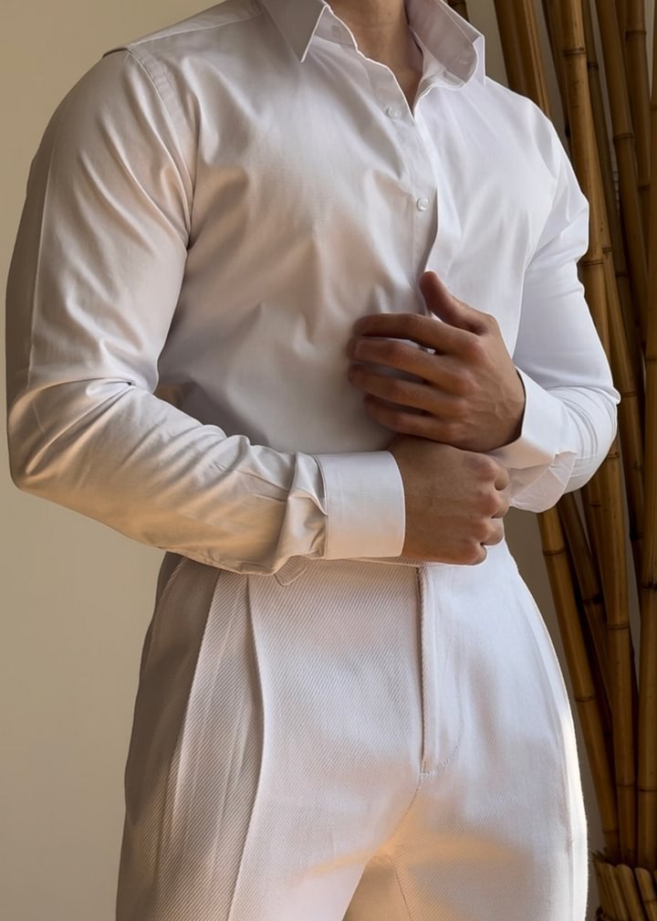 Chemise à manches longues pour homme
