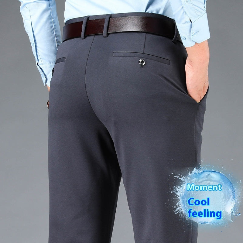 Men's Business Casual Plus-sized Suit Pants