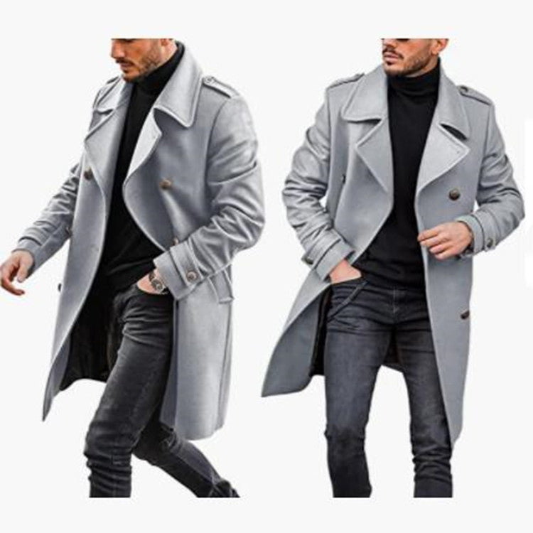 Manteau en laine pour homme, nouveauté automne-hiver, veste matelassée chaude