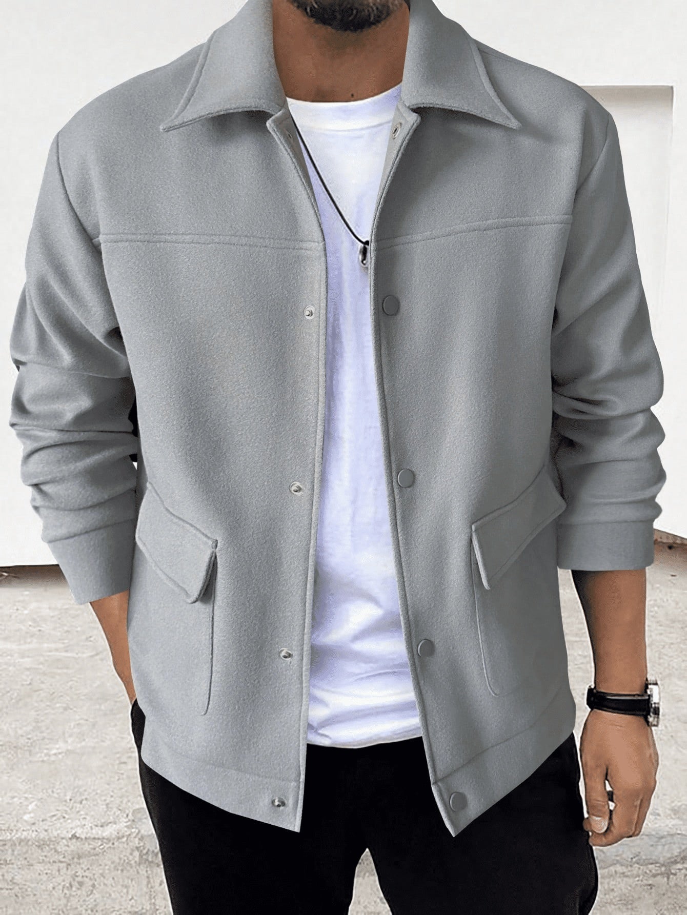 Men's Button - Up Design Casual Jacket