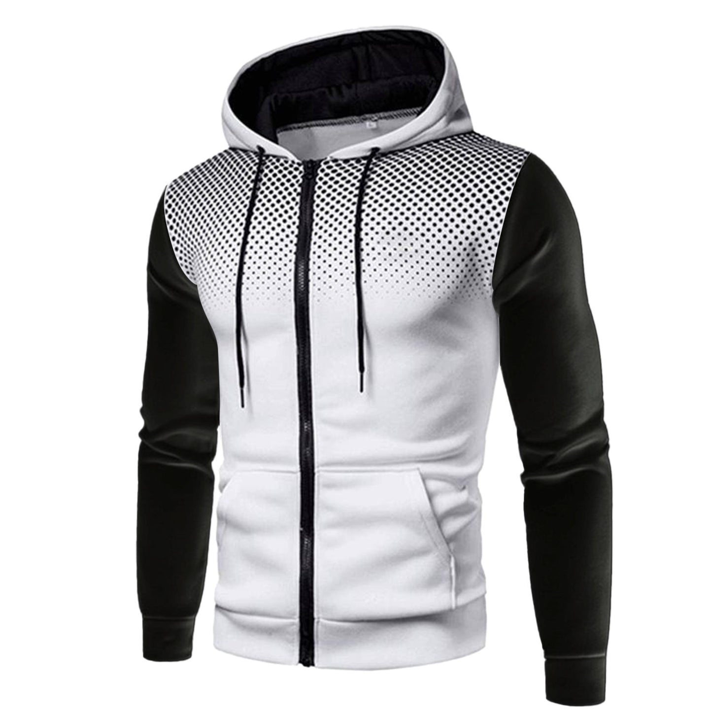 Men's Zipper Hooded Panel Sweatshirt - ARCHSHOPE