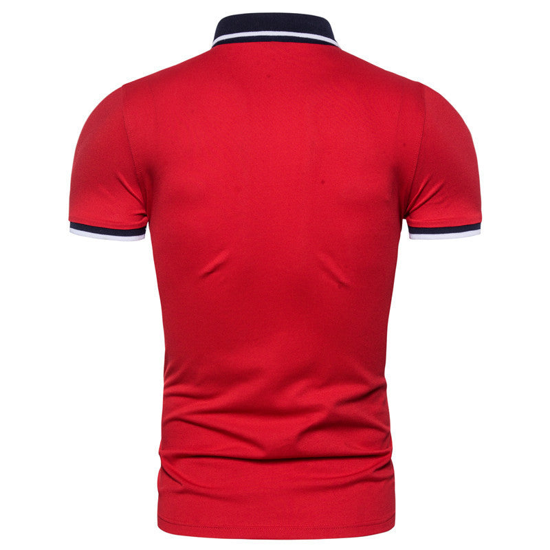 Men's Stitching POLO Shirt Plus Size Men's Short Sleeves - ARCHSHOPE