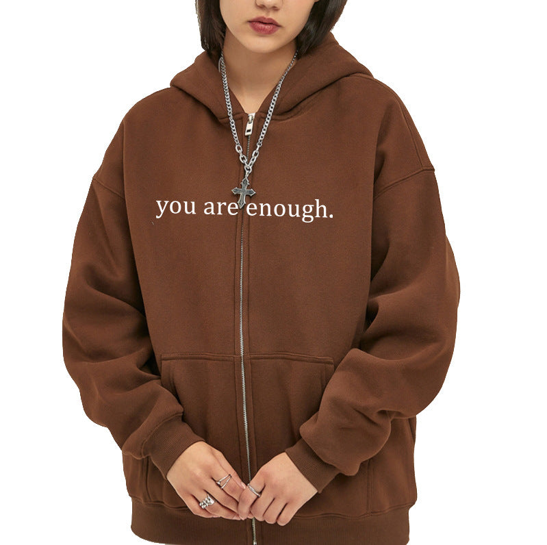Hoodies Plus Size Sweatshirt Casual Drawstring Zipper Clothes - ARCHSHOPE