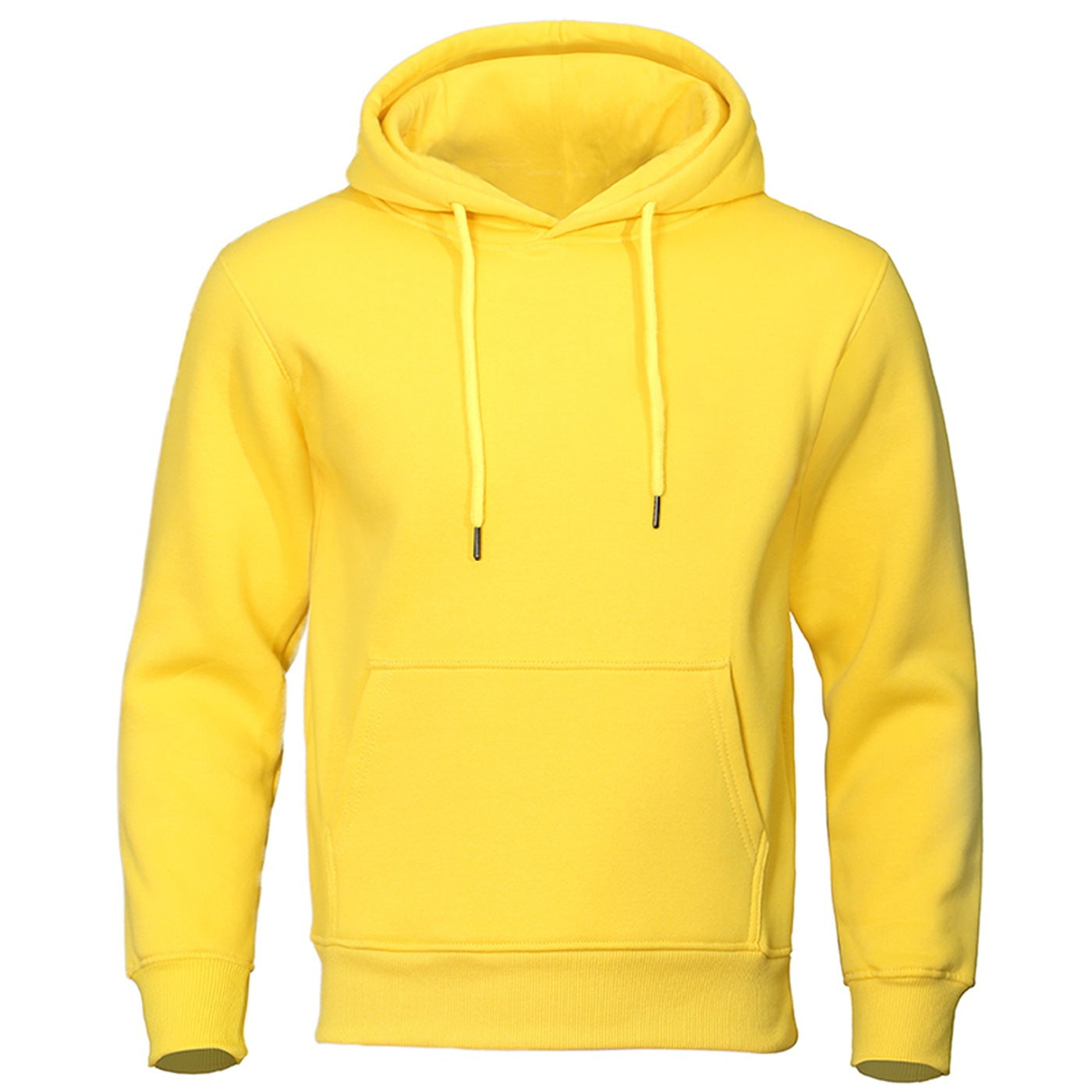 Solid Color Pullover Sweatshirt Spring Fashion Fleece Unisex Hoodie - ARCHSHOPE