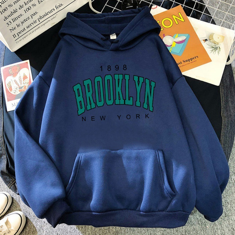 1898 Brooklyn New York Printed Women Hoodie - ARCHSHOPE