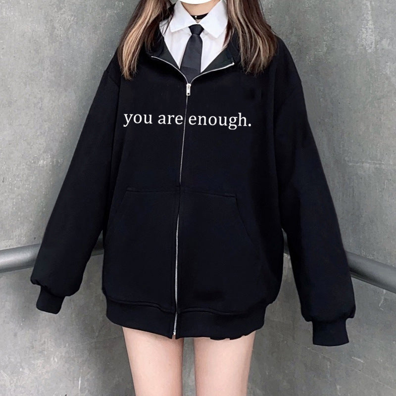 Hoodies Plus Size Sweatshirt Casual Drawstring Zipper Clothes - ARCHSHOPE