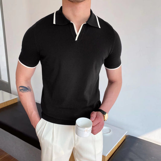 Casual Polo Collar Polo Shirt For Men - ARCHSHOPE