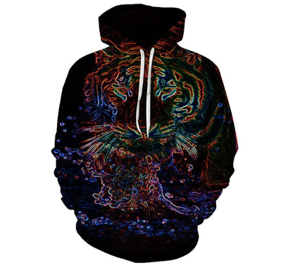 Digital Print Hooded Sweatshirt Couples MAN - ARCHSHOPE
