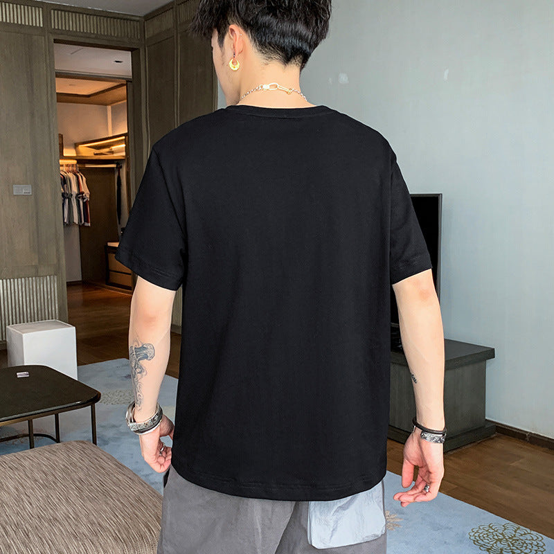 Loose Boys' T-shirt Trendy Cotton T-shirt Summer - ARCHSHOPE