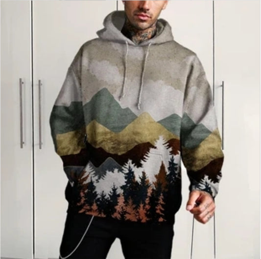 Printed Super Flexible Hoodie Casual Hoodie - ARCHSHOPE