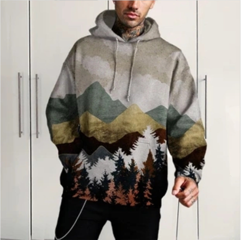 Printed Super Flexible Hoodie Casual Hoodie - ARCHSHOPE