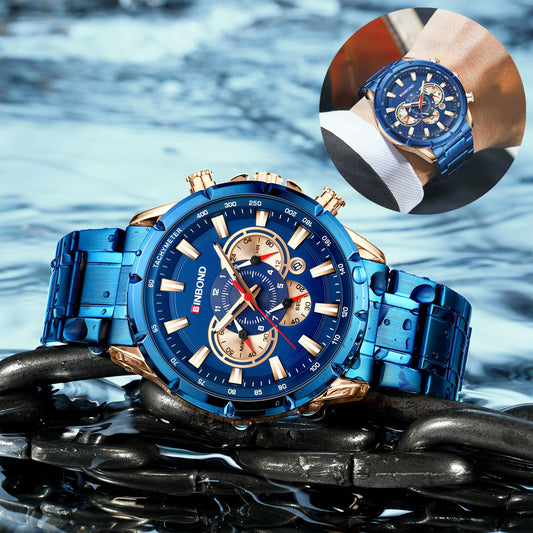Tactical Motorcycle Waterproof Luminous Watch Timing Multi-Pointer - ARCHSHOPE