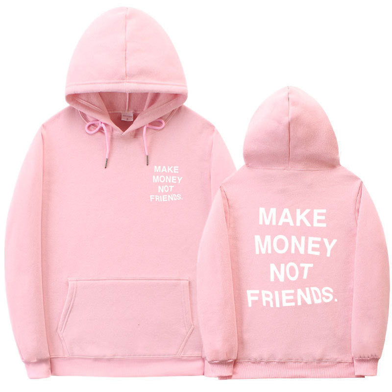 Letter printed Hoodie men's and women's fleece hoodies - ARCHSHOPE