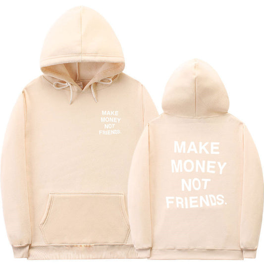 Letter printed Hoodie men's and women's fleece hoodies - ARCHSHOPE