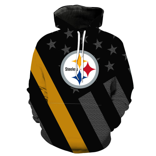 Fashion Sweatshirt Men  Women 3d Hoodies Print American Pittsburgh Pattern Slim Unisex Slim Stylish Hooded Hoodies - ARCHSHOPE