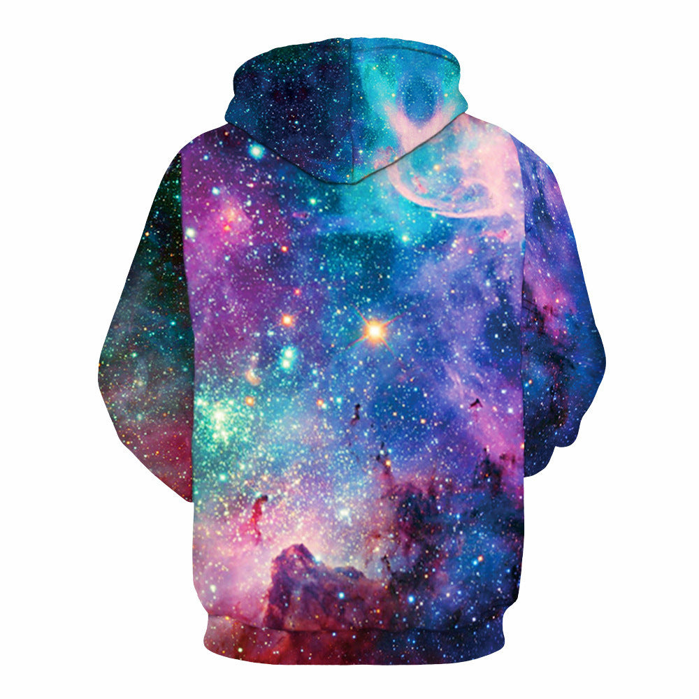 Printed starry sky hoodie size hoodie - ARCHSHOPE