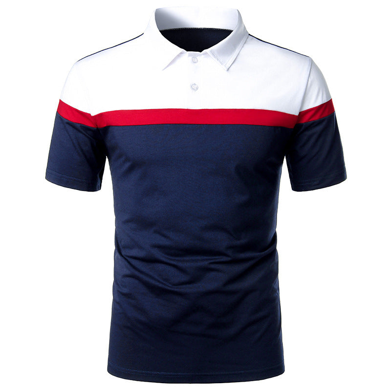 Color Matching Design Casual With Men's Short Sleeves - ARCHSHOPE