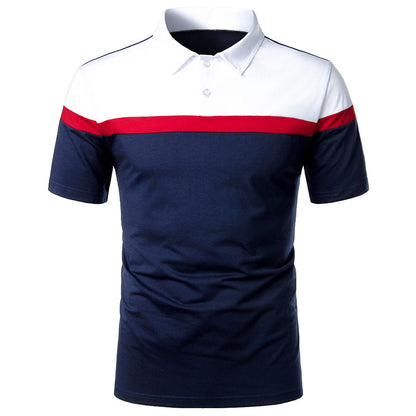 Color Matching Design Casual With Men's Short Sleeves - ARCHSHOPE