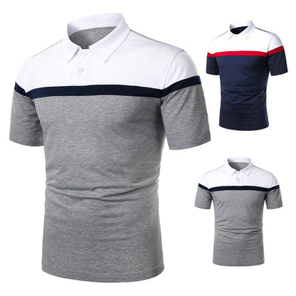 Color Matching Design Casual With Men's Short Sleeves - ARCHSHOPE