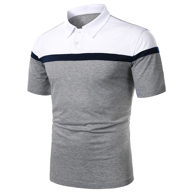 Color Matching Design Casual With Men's Short Sleeves - ARCHSHOPE
