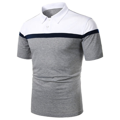 Color Matching Design Casual With Men's Short Sleeves - ARCHSHOPE
