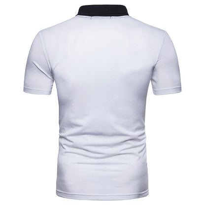 Irregular Stitching Short-Sleeved t-Shirt Polo Shirt - ARCHSHOPE