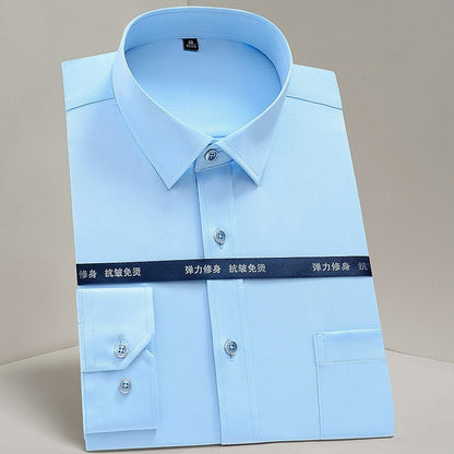 Vertical Stripes Business Casual Shirt Men