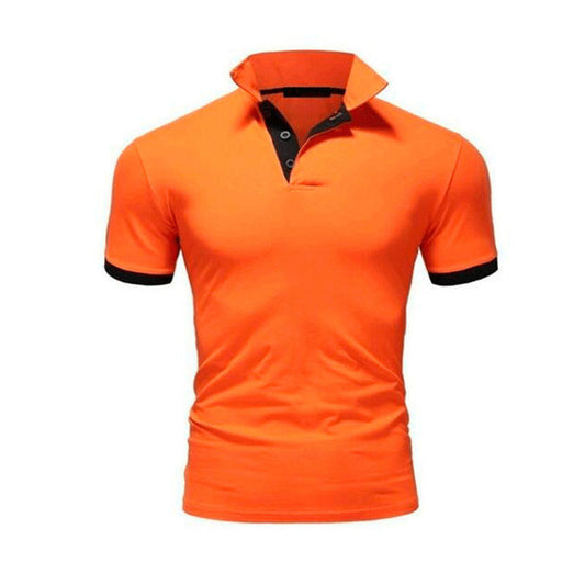 Men Tee Polo-Shirt Shorts-Sleeve Business Stritching MTP129 Men's Luxury Summer Covrlge - ARCHSHOPE