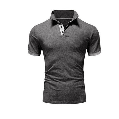 Men Tee Polo-Shirt Shorts-Sleeve Business Stritching MTP129 Men's Luxury Summer Covrlge - ARCHSHOPE