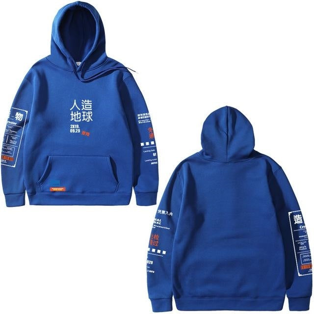 Sweater Cropped Hoodies For Men Sweatshirt Drawstring Cool - ARCHSHOPE