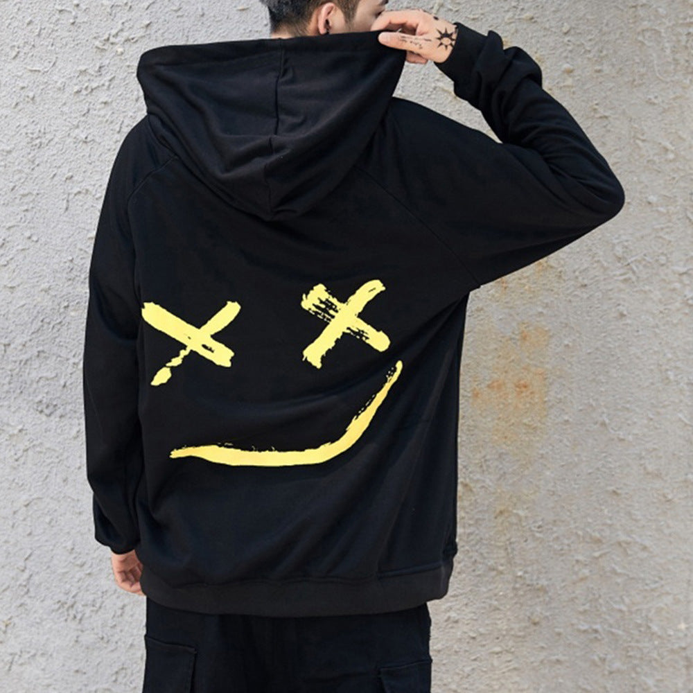 Men's Sweater   Stitching Hit Color Hooded Sweater - ARCHSHOPE
