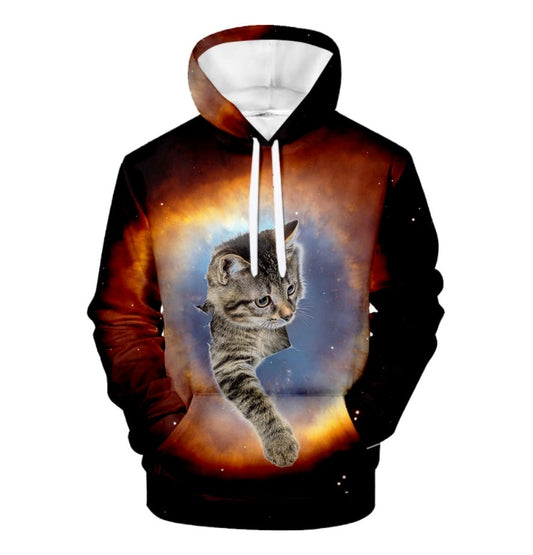 Cute Cat Hoodies Men Women Sweatshirt - ARCHSHOPE