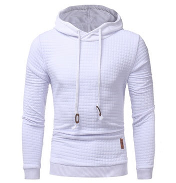 fo Square Pattern Quilted Classic  Men's  Casual Hoodies Men - ARCHSHOPE