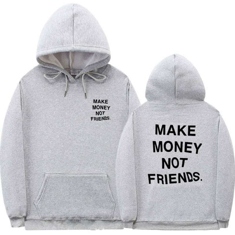 Letter printed Hoodie men's and women's fleece hoodies - ARCHSHOPE