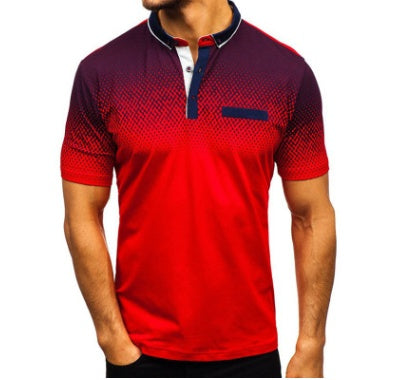 Lapel print short sleeve - ARCHSHOPE
