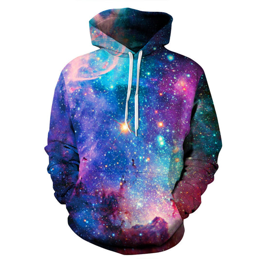 Printed starry sky hoodie size hoodie - ARCHSHOPE