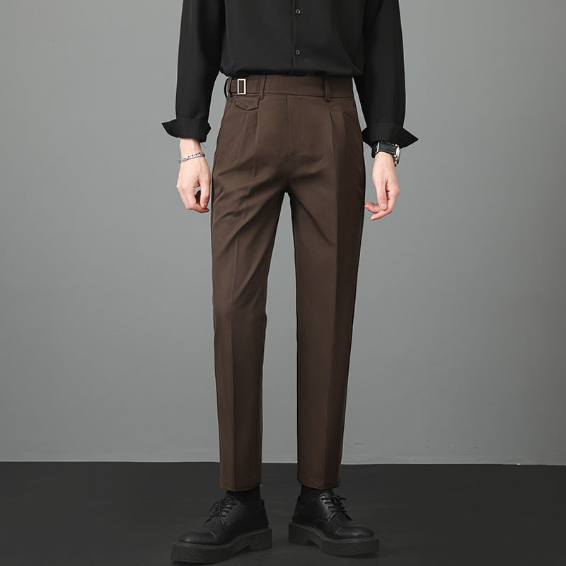 Autumn Men's Suit Pants Slim Fit