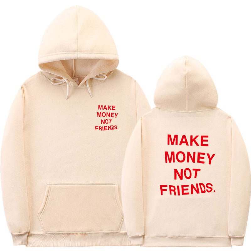 Letter printed Hoodie men's and women's fleece hoodies - ARCHSHOPE