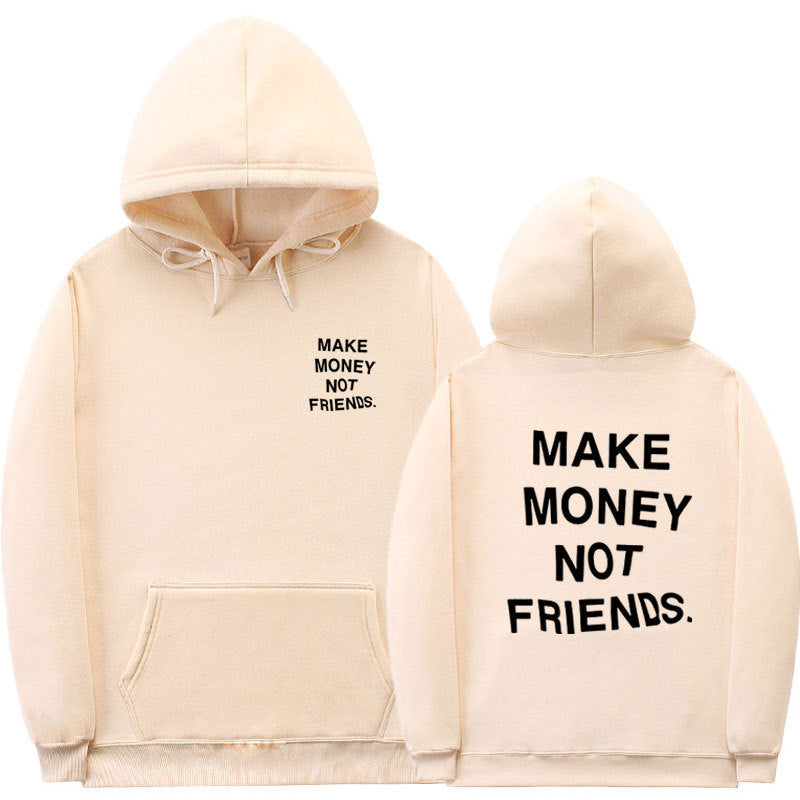 Letter printed Hoodie men's and women's fleece hoodies - ARCHSHOPE