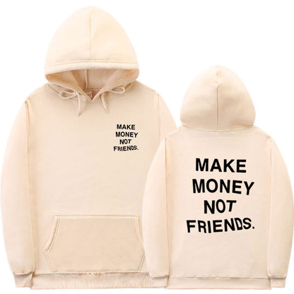 Letter printed Hoodie men's and women's fleece hoodies - ARCHSHOPE
