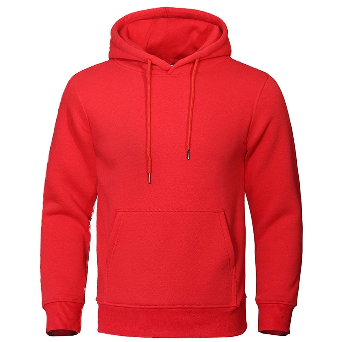 Solid Color Pullover Sweatshirt Spring Fashion Fleece Unisex Hoodie - ARCHSHOPE