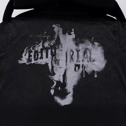 American Fashion Brand Washed And Worn Short Sleeve - ARCHSHOPE